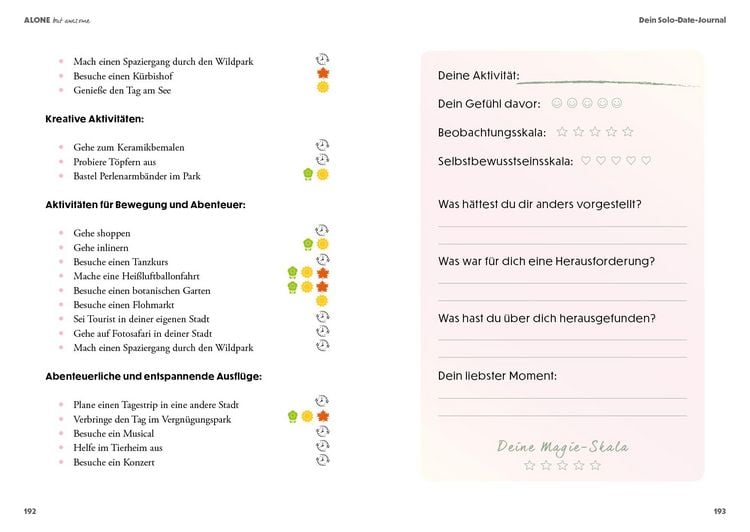 Produktbild: Alone but awesome &ndash; die Magie von Solo-Dates