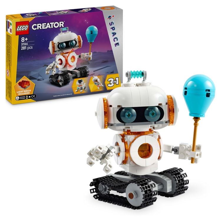 Produktbild: LEGO Creator 3in1 Weltraum-Roboter - Umbaubar in Hund oder Rakete 31164