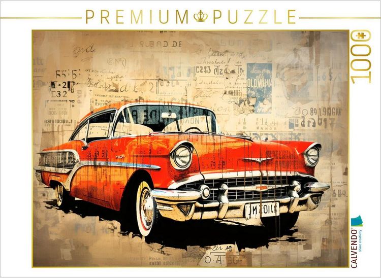 Produktbild: CALVENDO Puzzle Oldtimer | 1000 Teile Lege-Gr&ouml;&szlig;e 64x48cm Foto-Puzzle f&uuml;r gl&uuml;ckliche Stunden