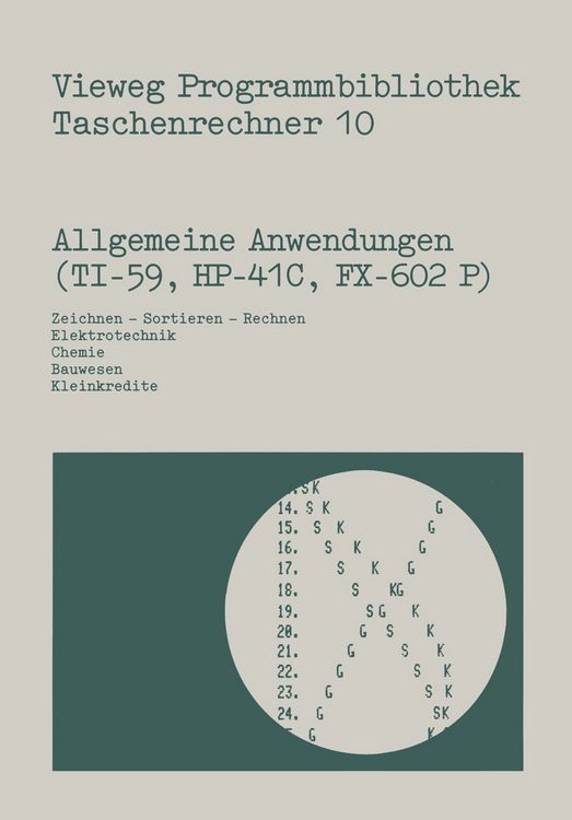 Produktbild: Allgemeine Anwendungen (TI-59, HP-41 C, FX-602 P)