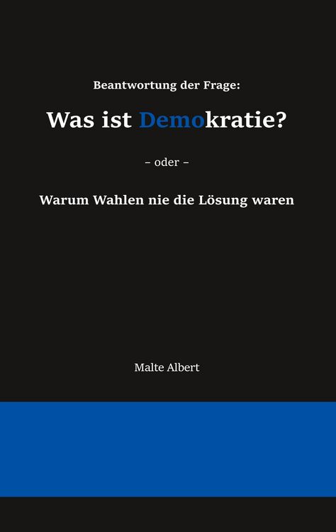 Produktbild: Beantwortung der Frage: Was ist Demokratie?