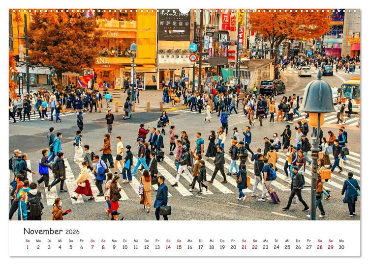Produktbild: Unterwegs in Japan (hochwertiger Premium Wandkalender 2026 DIN A2 quer), Kunstdruck in Hochglanz