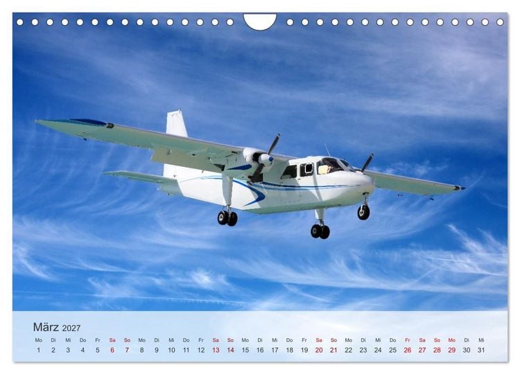 Produktbild: Flugzeuge &uuml;ber den Wolken (Wandkalender 2027 DIN A4 quer), CALVENDO Monatskalender