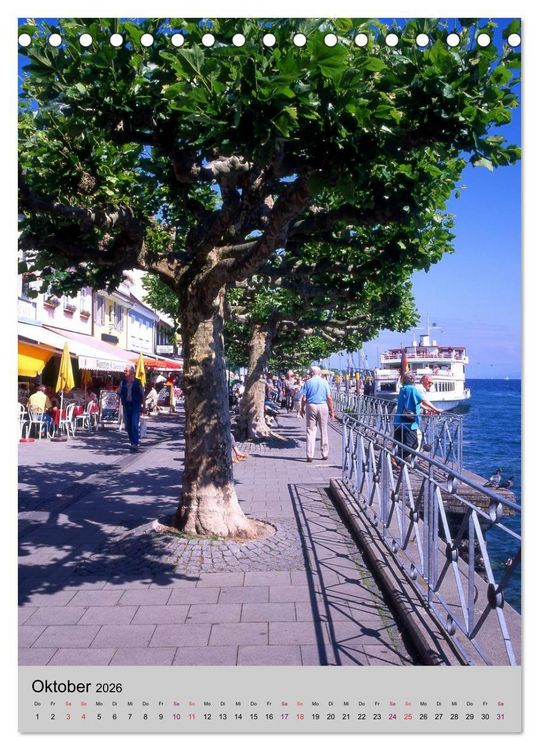 Produktbild: Der Bodensee mit seinen Sehensw&uuml;rdigkeiten (Tischkalender 2026 DIN A5 hoch), CALVENDO Monatskalender