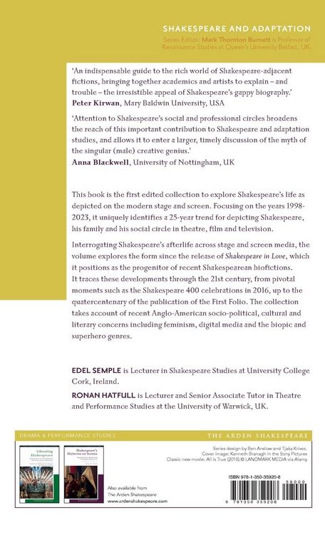 Produktbild: Shakespearean Biofiction on the Contemporary Stage and Screen