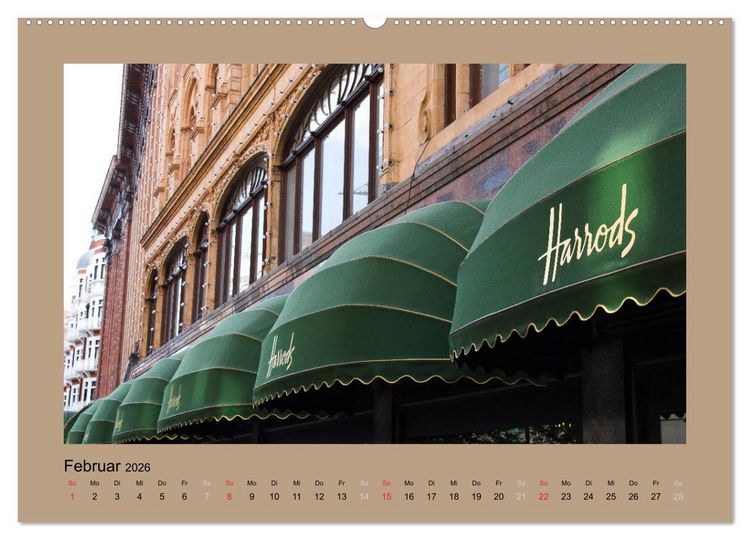 Produktbild: London (hochwertiger Premium Wandkalender 2026 DIN A2 quer), Kunstdruck in Hochglanz