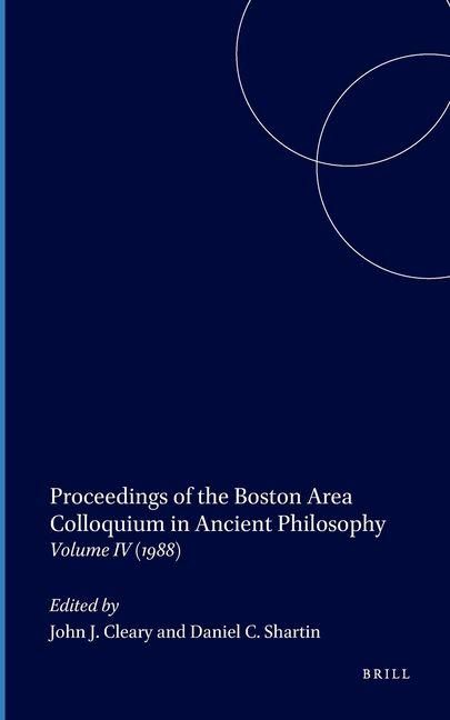 Produktbild: Proceedings of the Boston Area Colloquium in Ancient Philosophy