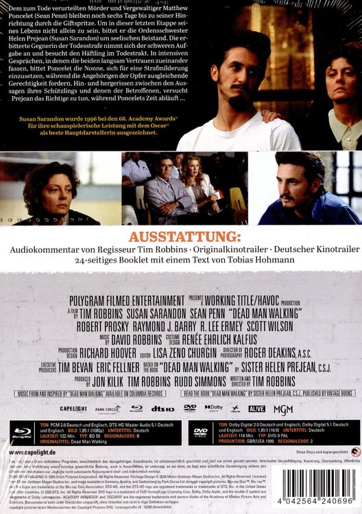 Produktbild: Dead Man Walking - Sein letzter Gang - 2-Disc Limited Collector's Edition im Mediabook (Blu-ray + DVD)