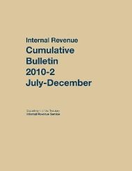 Produktbild: Internal Revenue Service Cumulative Bulletin