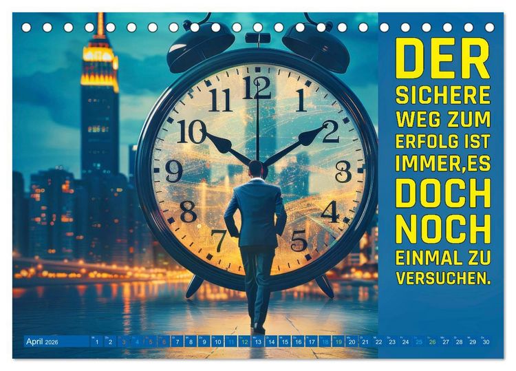 Produktbild: Im Flow der Zeit - im Hier und Jetzt (Tischkalender 2026 DIN A5 quer), CALVENDO Monatskalender