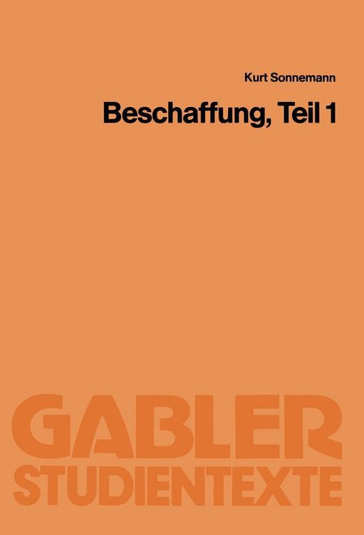 Produktbild: Beschaffung, Teil 1