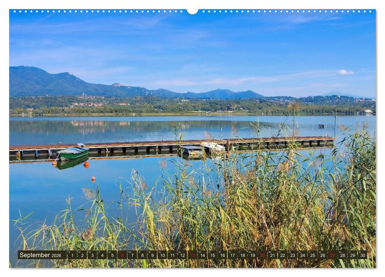 Produktbild: Lago di Varese - Eine der sch&ouml;nsten Seenlandschaften Italiens (Wandkalender 2026 DIN A2 quer), CALVENDO Monatskalender