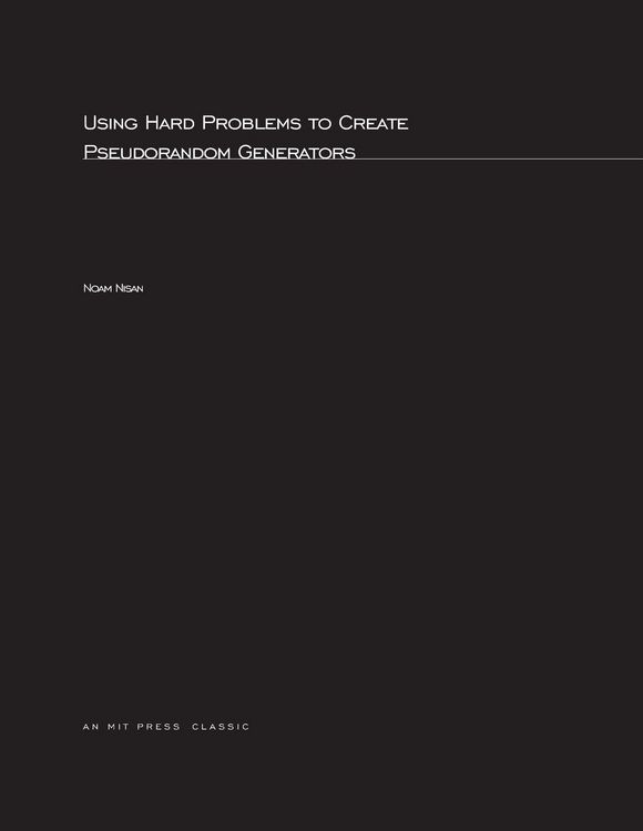 Produktbild: Using Hard Problems to Create Pseudorandom Generators