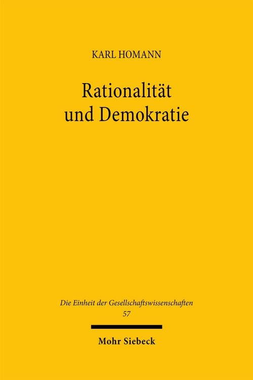 Produktbild: Rationalit&auml;t und Demokratie