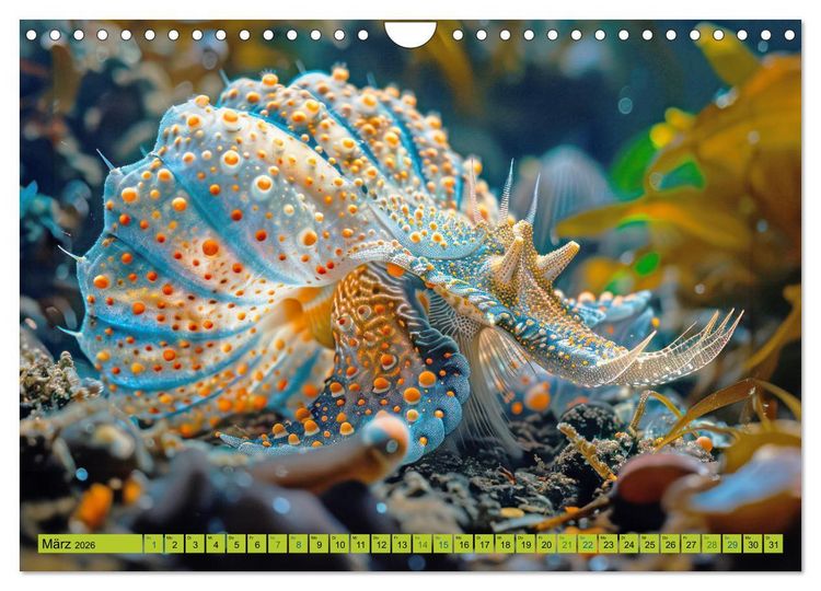 Produktbild: Fantastische Unterwasserkreaturen - Hybridtiere (Wandkalender 2026 DIN A4 quer), CALVENDO Monatskalender
