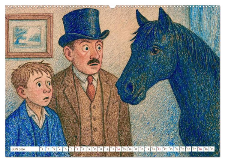 Produktbild: Erich K&auml;stner (hochwertiger Premium Wandkalender 2026 DIN A2 quer), Kunstdruck in Hochglanz