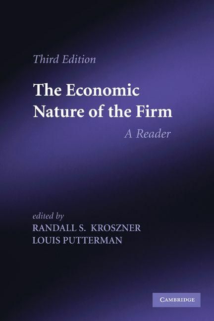 Produktbild: The Economic Nature of the Firm