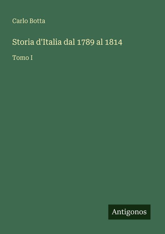 Produktbild: Storia d'Italia dal 1789 al 1814
