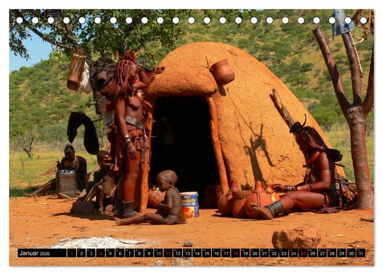 Produktbild: Faszination Afrika Himba (Tischkalender 2026 DIN A5 quer), CALVENDO Monatskalender