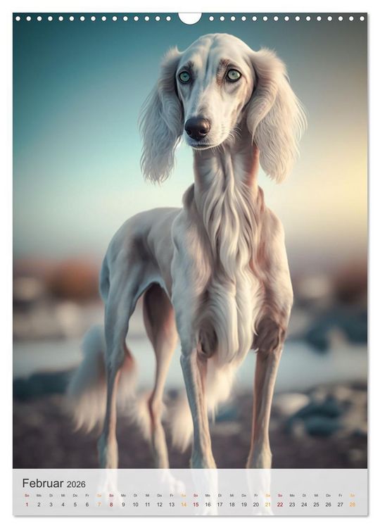 Produktbild: Persischer Windhund (Wandkalender 2026 DIN A3 hoch), CALVENDO Monatskalender