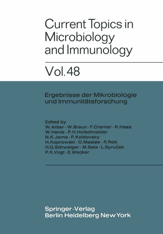 Produktbild: Current Topics in Microbiology and Immunology / Ergebnisse der Mikrobiologie und Immunit&auml;tsforschung