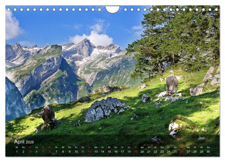 Produktbild: Traumhafte Bergwelten (Wandkalender 2026 DIN A4 quer), CALVENDO Monatskalender