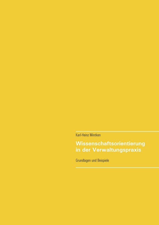 Produktbild: Wissenschaftsorientierung in der Verwaltungspraxis
