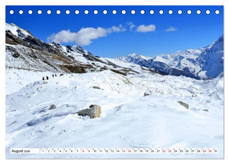 Produktbild: MANASLU HIMAL gewaltige Bergriesen (Tischkalender 2026 DIN A5 quer), CALVENDO Monatskalender