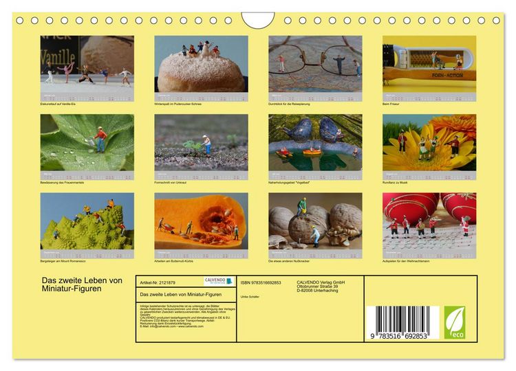 Produktbild: Das zweite Leben von Miniatur-Figuren (Wandkalender 2026 DIN A4 quer), CALVENDO Monatskalender