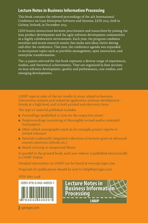 Produktbild: Lean Enterprise Software and Systems