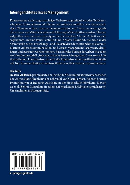 Produktbild: Interngerichtetes Issues Management