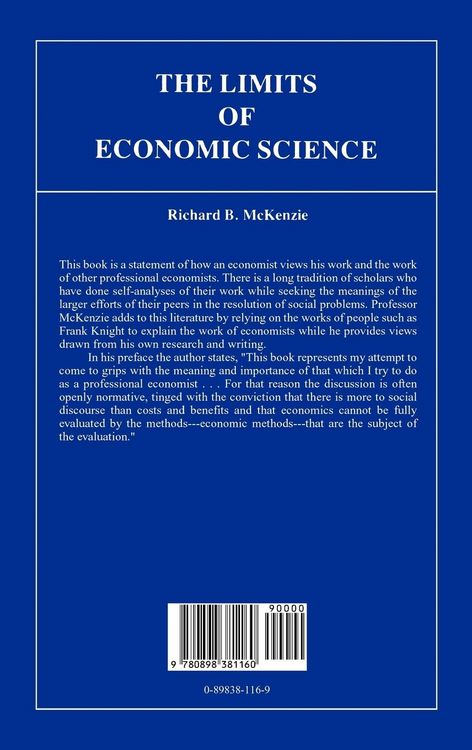 Produktbild: The Limits of Economic Science
