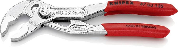 Produktbild: Knipex Cobra 87 03 125 Wasserpumpenzange Schl&uuml;sselweite (metrisch) 27mm 125mm