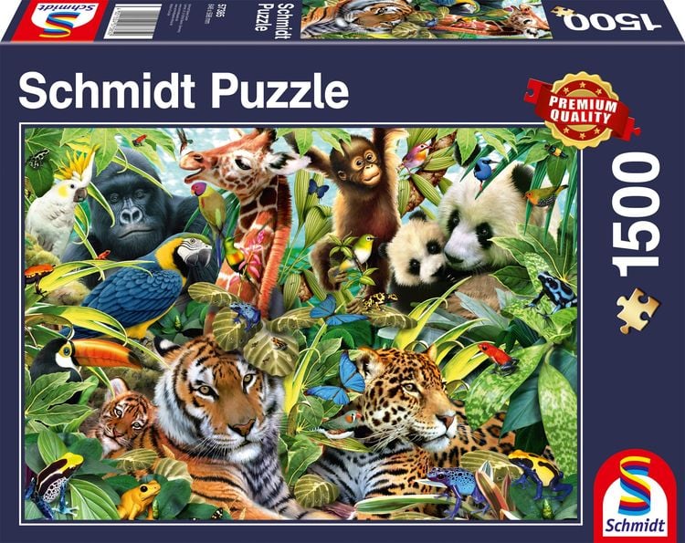 Bild vom Artikel Schmidt Spiele - Kunterbunte Tierwelt, 1500 Teile vom Autor 