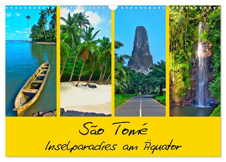 Produktbild: S&atilde;o Tom&eacute; - Inselparadies am &Auml;quator (Wandkalender 2026 DIN A3 quer), CALVENDO Monatskalender