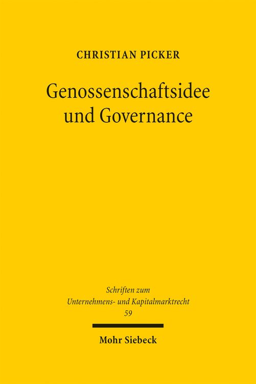 Produktbild: Genossenschaftsidee und Governance