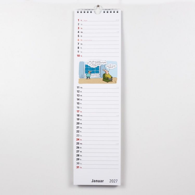 Produktbild: Ruhestand Streifenkalender 2027: Monatskalender f&uuml;r die Wand