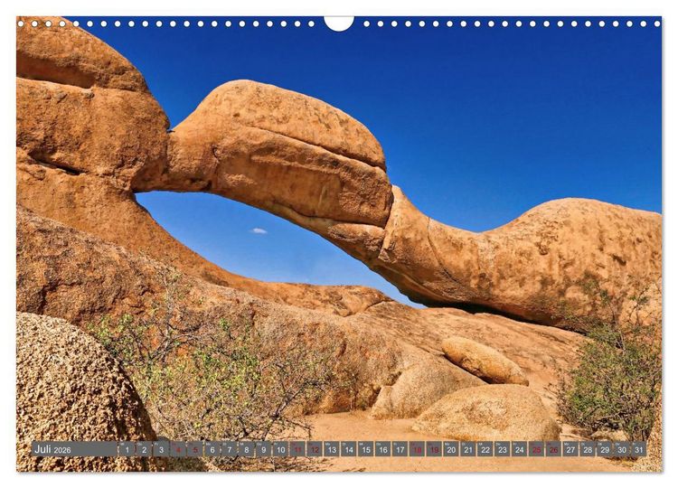 Produktbild: Namibia &ndash; Faszination Damaraland und Spitzkoppe (Wandkalender 2026 DIN A3 quer), CALVENDO Monatskalender