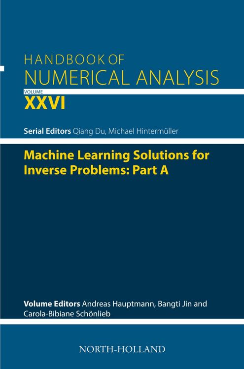 Produktbild: Machine Learning Solutions for Inverse Problems: Part A