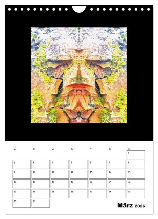 Produktbild: Nature's Faces (Wandkalender 2026 DIN A4 hoch), CALVENDO Monatskalender