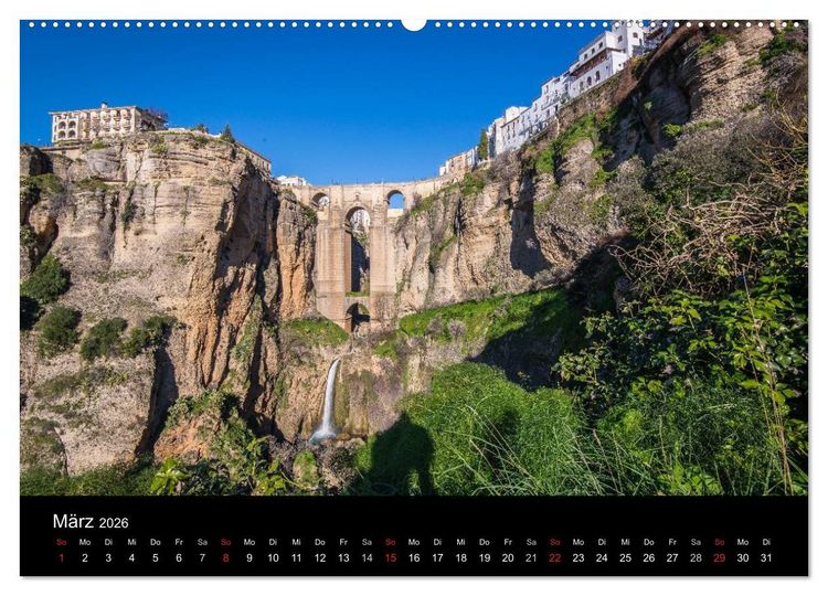 Produktbild: Andalusien (Wandkalender 2026 DIN A2 quer), CALVENDO Monatskalender