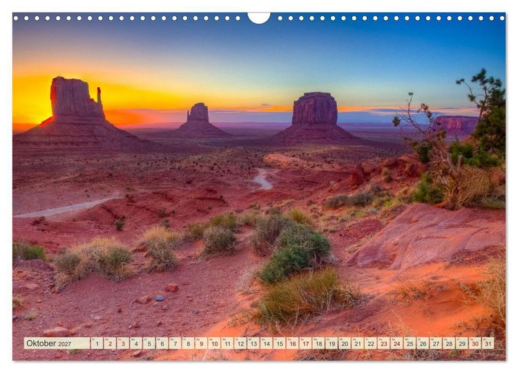 Produktbild: Unterwegs in ARIZONA (Wandkalender 2027 DIN A3 quer), CALVENDO Monatskalender