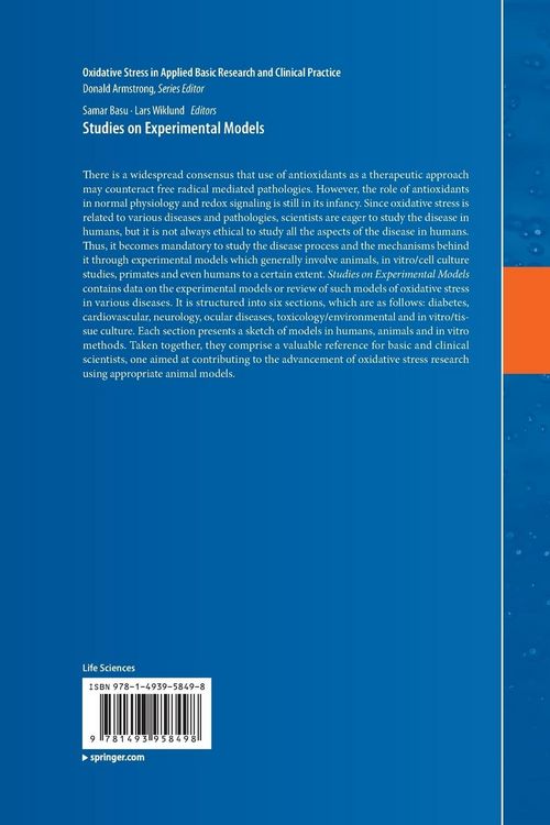 Produktbild: Studies on Experimental Models