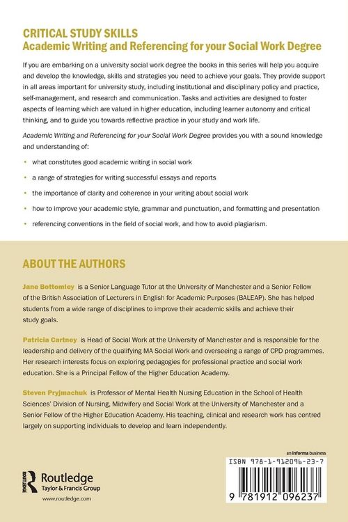 Produktbild: Academic Writing and Referencing for your Social Work Degree