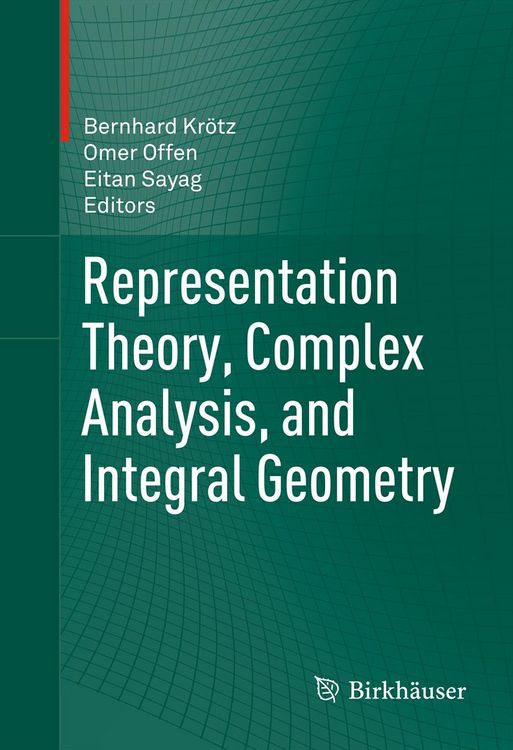 Produktbild: Representation Theory, Complex Analysis, and Integral Geometry