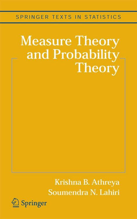 Produktbild: Measure Theory and Probability Theory