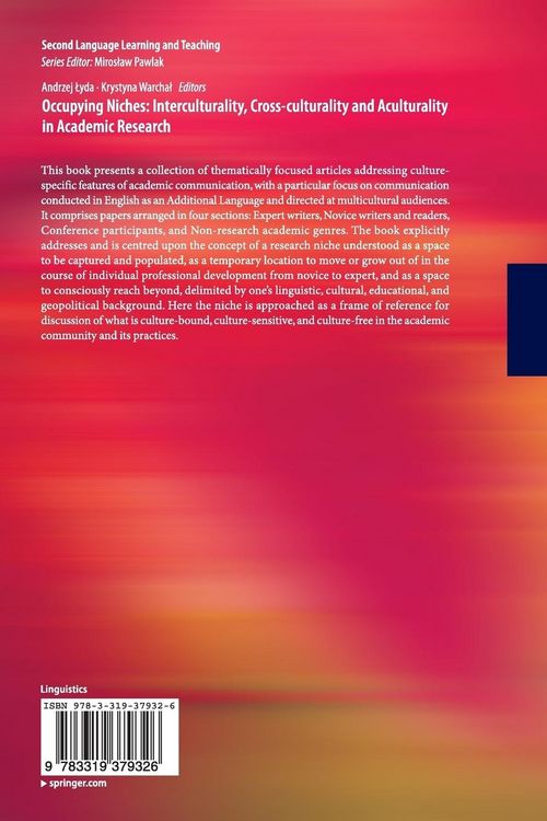 Produktbild: Occupying Niches: Interculturality, Cross-culturality and Aculturality in Academic Research
