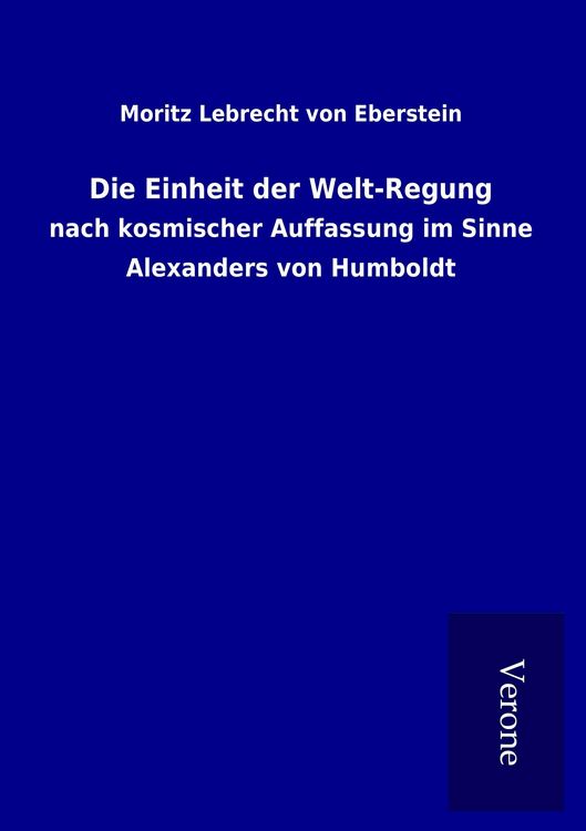 Produktbild: Die Einheit der Welt-Regung