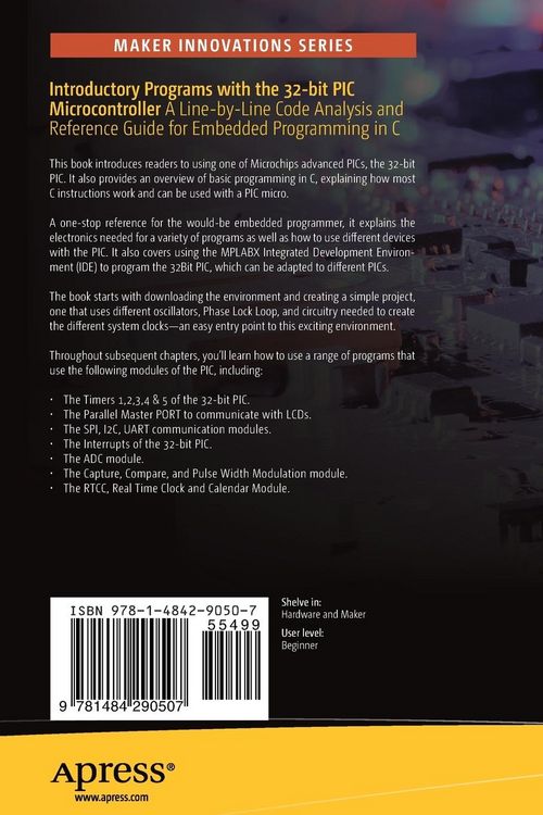 Produktbild: Introductory Programs with the 32-bit PIC Microcontroller