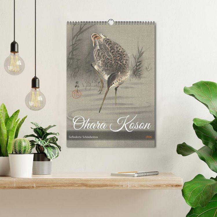 Produktbild: Ohara Koson - Gefiederte Sch&ouml;nheiten (Wandkalender 2026 DIN A3 hoch), CALVENDO Monatskalender